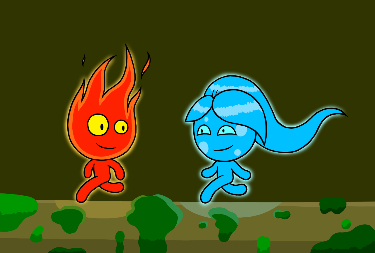 Fireboy and Watergirl by LucasTheGoth on DeviantArt Fireboy and watergirl